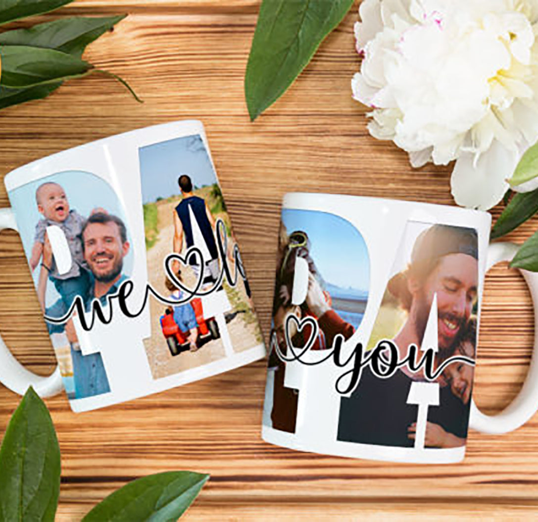 We Love You Papa - Personalized Photo Mug
