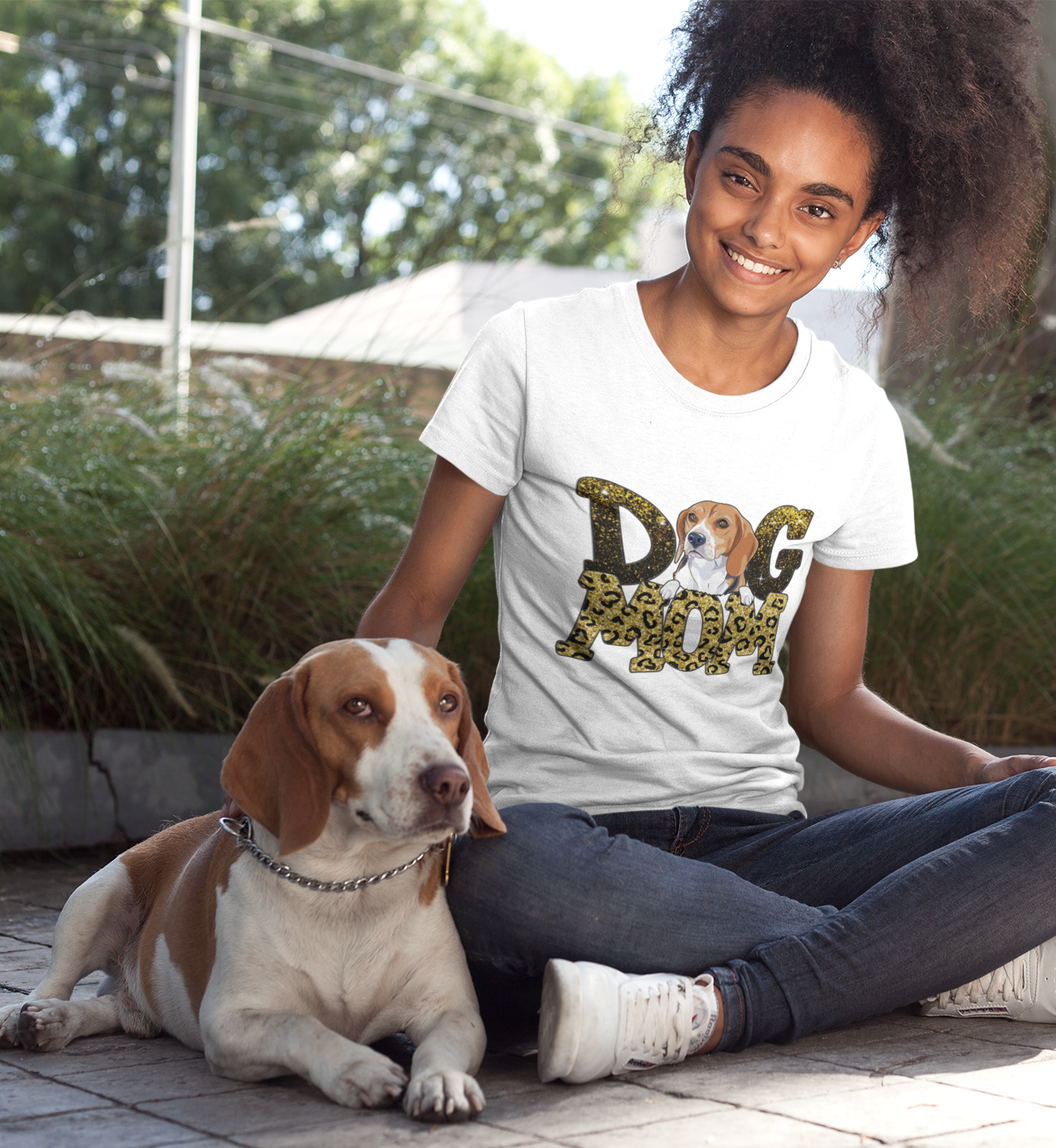 Dog Mom-Dog Lover - Personalized T-Shirt