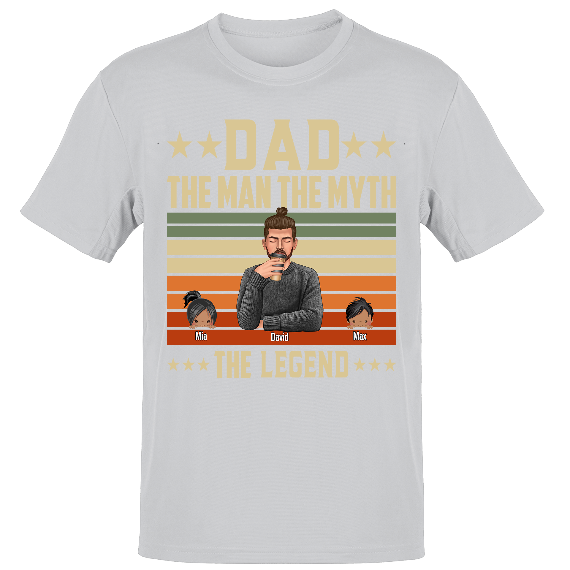 Dad the man the myth the legend - Personalized Unisex T-Shirt