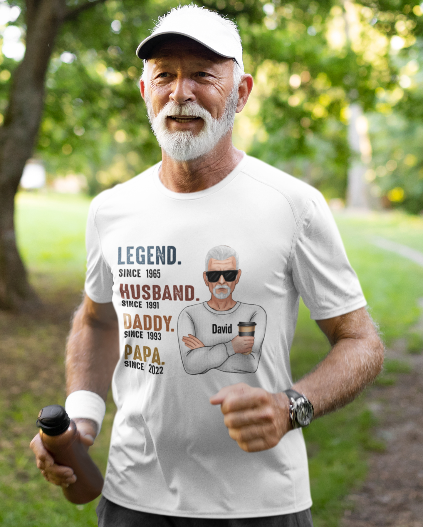 Legend Since, Husband Since, Daddy Since,Papa Since - Personalized Unisex T-Shirt