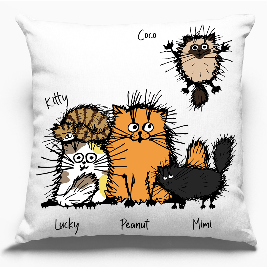 Funny Cat - Cat Lover - Personalized Pillow (Insert Included)