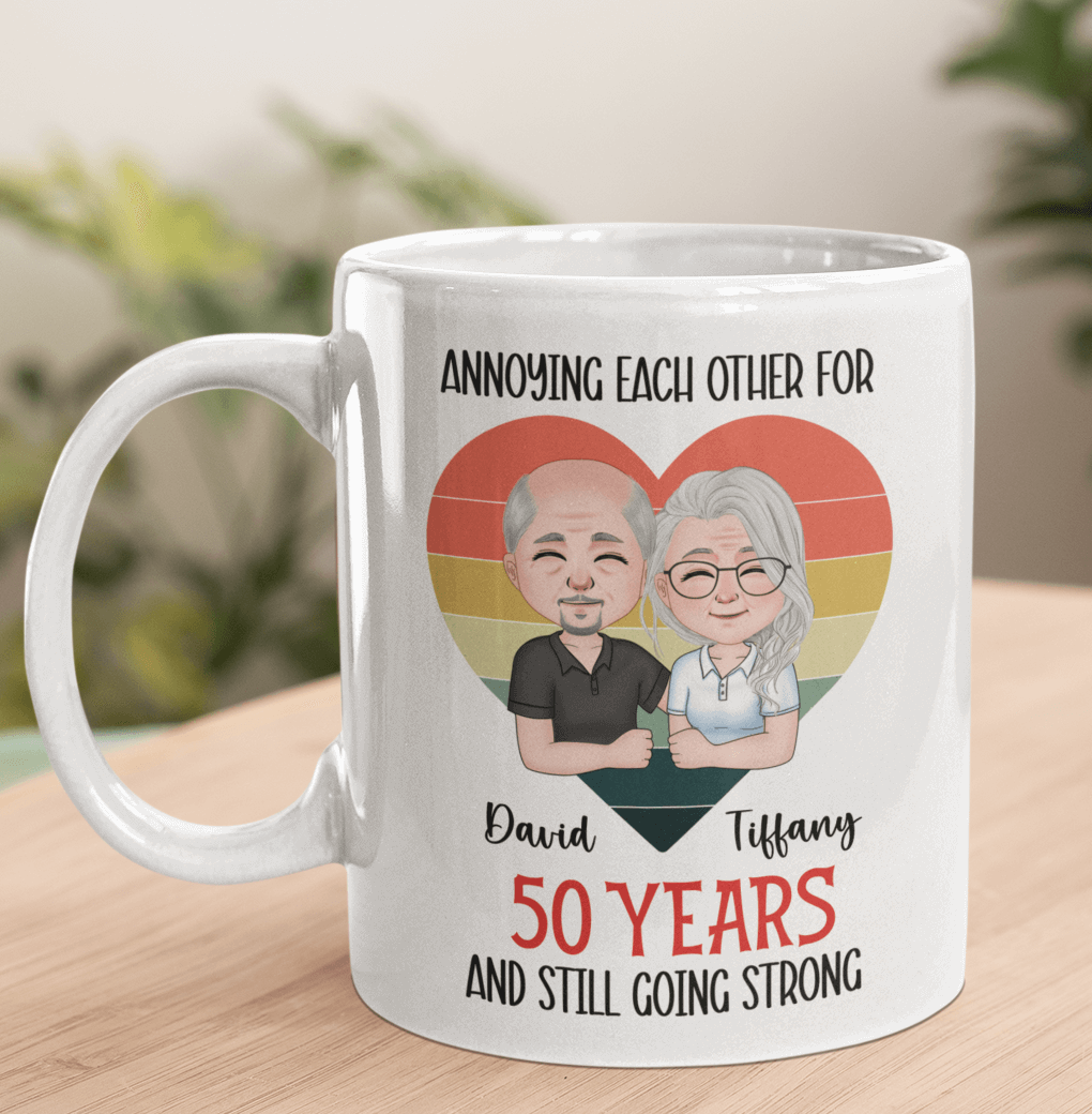 Annoying each other and still going strong - Couple - Personalized Mug