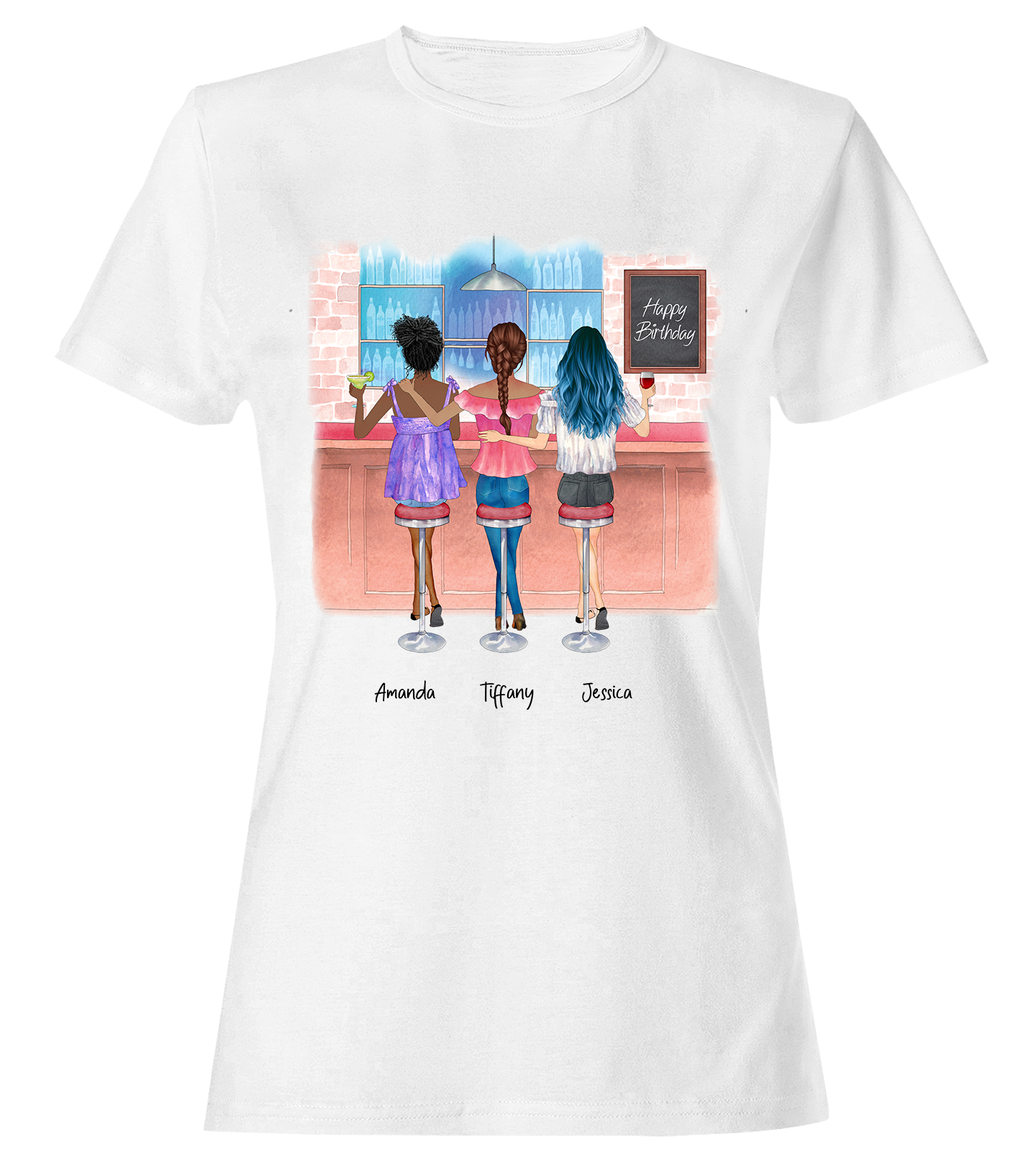 Girls Drink in the Bar- Personalized T-Shirt